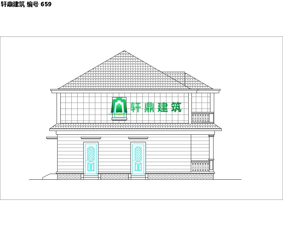 清新小二層自建別墅設(shè)計施工圖03.jpg 清新小二層自建別墅設(shè)計施工圖03.jpg